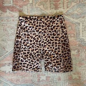 Cheetah Fabletics Biker Shorts